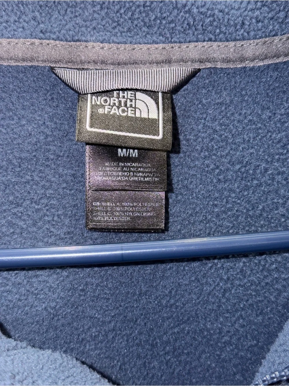 The North Face Men's Slate Blue Full-Zip Fleece Jacket